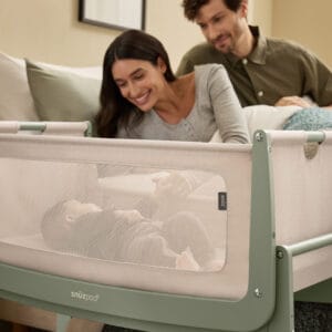 Snuzpod5 bedside crib sage (7)