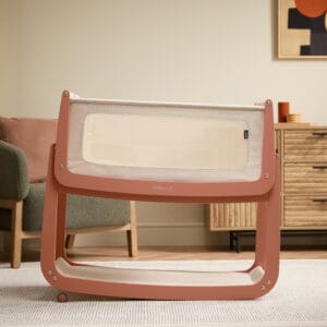 Snuzpod5 bedside crib terracotta