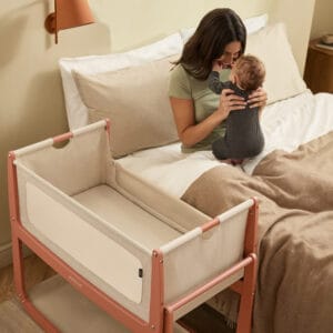Snuzpod5 bedside crib terracotta (4)