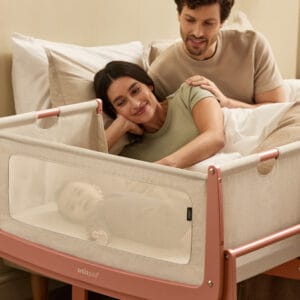 Snuzpod5 bedside crib terracotta (6)