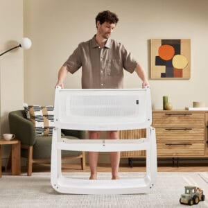 Snuzpod5 bedside crib white (10)