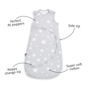 Snuzpouch white stars