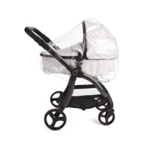 Roma Egg Dolls Pram - Houndstooth Silver