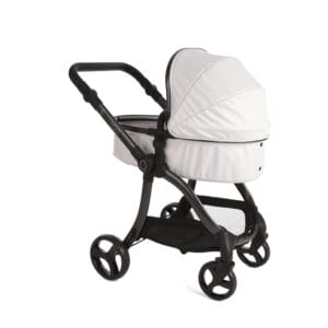Egg dolls pram houndstooth silver (4)