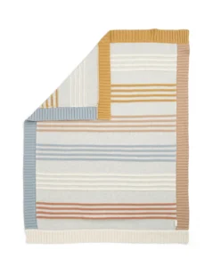 Mamas papas blankets cotton essentials knitted blanket multi colour striped 1184399135 1200x