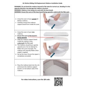 Babymore air motion crib replacement mattress 3