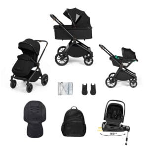 Ickle Bubba Altima 12 piece Nimbus Travel System - Black