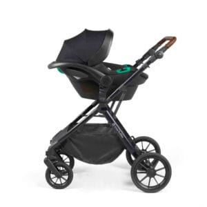 Ickle bubba cosmo i size travel system with nimbus car seat and spin isofix base graphite grey 1