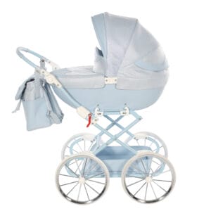 Junama dolce doll's pram blue