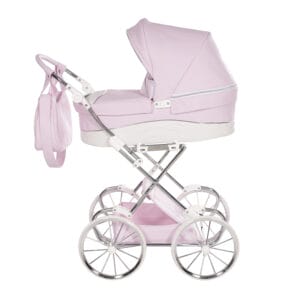 Junama lulla doll's pram pink
