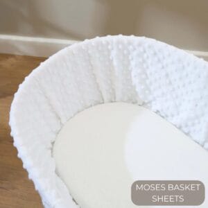 Moses basket sheets button