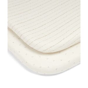 Mamas & papas 2 pack lua bedside crib sheets oatmeal