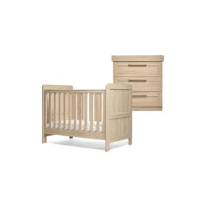 Mamas & Papas Atlas Convertible Cot 2 pc Room Set - Light Oak