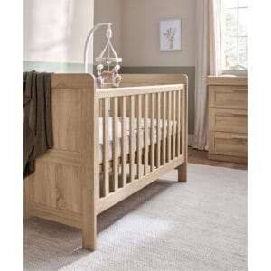 Mamas & papas atlas cot bed light oak (6)
