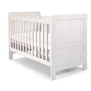 Mamas & papas atlas cot bed nimbus white (2)