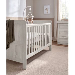 Mamas & papas atlas cot bed nimbus white (5)