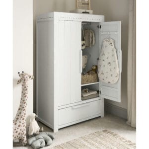 Mamas & papas franklin wardrobe white wash 3