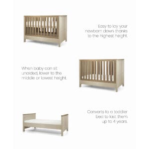 Mamas & papas harwell convertible cot cashmere (6)