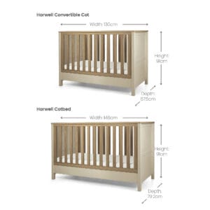 Mamas & papas harwell convertible cot cashmere (7)