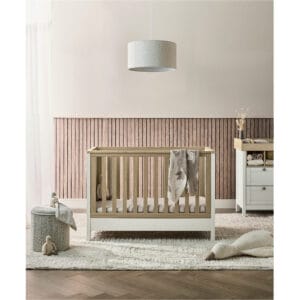 Mamas & papas harwell convertible cot white natural (4)
