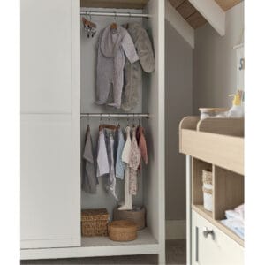 Mamas & papas harwell wardrobe white natural (2)