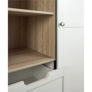 Mamas & papas harwell wardrobe white natural (4)
