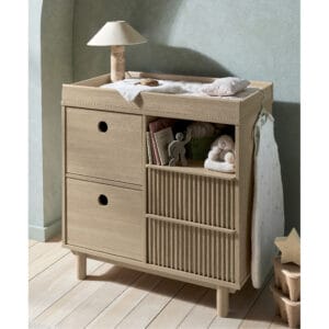 Mamas & papas oska narrow dresser changer natural oak (3)