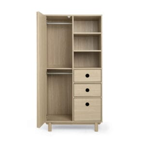 Mamas & papas oska wardrobe natural oak (2)
