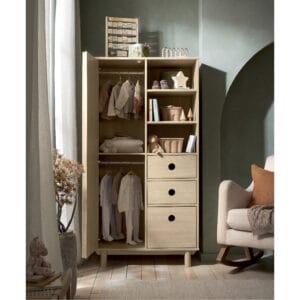 Mamas & papas oska wardrobe natural oak (2)