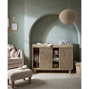 Mamas & papas oska wide dresser changer natural oak (5)