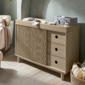 Mamas & Papas Oska Wide Dresser Changer - Natural Oak