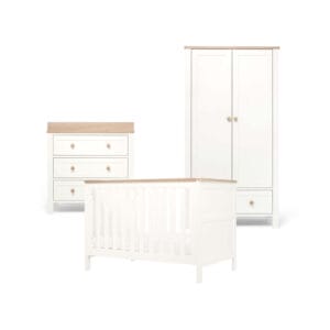 Mamas & Papas Wedmore Convertible 3 pc Room Set - White/Natural