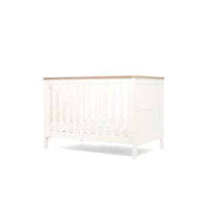 Mamas & papas wedmore convertible mini cot bed white natural (3)