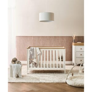 Mamas & papas wedmore convertible mini cot bed white natural (4)