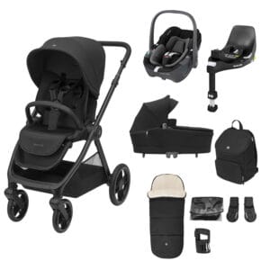 Maxi-Cosi Oxford+ 9-Piece Complete Bundle - Twillic Black
