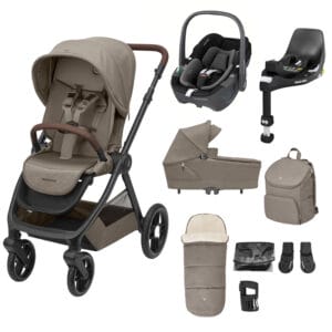 Maxi-Cosi Oxford+ 9-Piece Complete Bundle - Twillic Truffle