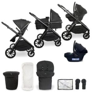 My Babiie MB220 3in1 Travel System with i-Size Car Seat - Black