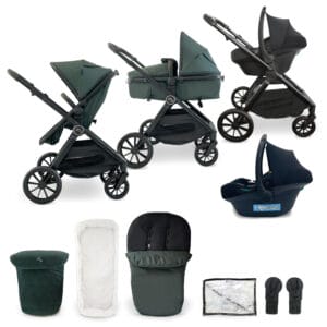 My Babiie MB220 3in1 Travel System with i-Size Car Seat - Forest Green