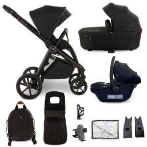 My Babiie MB450 LUXE 3in1 Travel System with i-Size Car Seat - Black