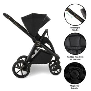 My babiie mb450 luxe 3in1 travel system black (7)