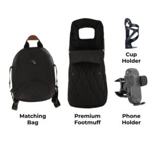 My babiie mb450 luxe 3in1 travel system black (9)