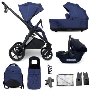 My Babiie MB450 LUXE 3in1 Travel System with i-Size Car Seat - Indigo