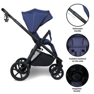 My babiie mb450 luxe 3in1 travel system indigo (8)