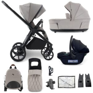 My Babiie MB450 LUXE 3in1 Travel System with i-Size Car Seat - Mink