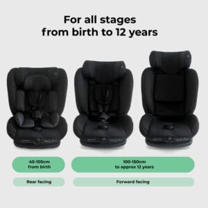 My babiie mbcs100 2 in 1 convertible r129 car seat black (4)