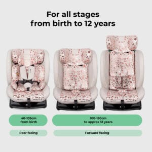 My Babiie MBCS100 2 in 1 Convertible R129 Car Seat Blush Leopard (5)