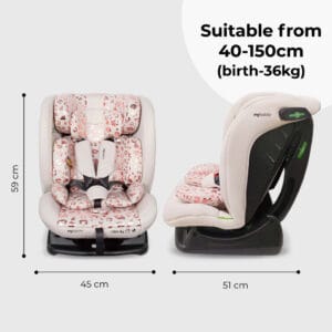 My Babiie MBCS100 2 in 1 Convertible R129 Car Seat Blush Leopard (6)