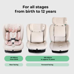 My babiie mbcs100 2 in 1 convertible r129 car seat pink leopard (4)