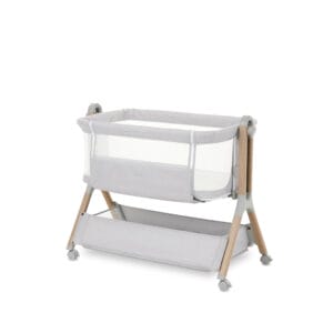 Obaby cloud bedside crib grey