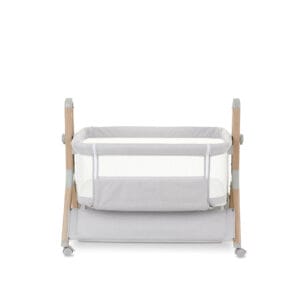 Obaby cloud bedside crib grey (8)